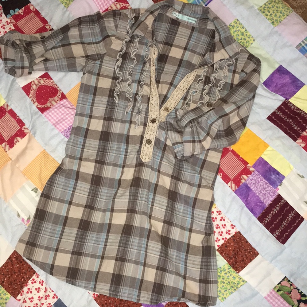 Plaid tunic
